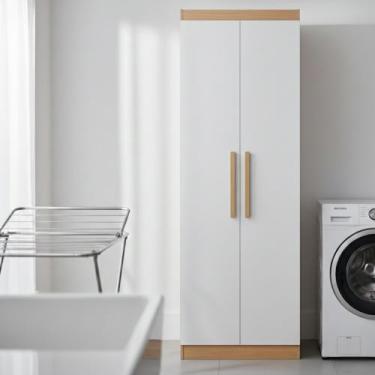 Imagem de Multiuso Lirio para Lavanderia MDF 2 Portas e 4 Prateleiras Moderna Mo