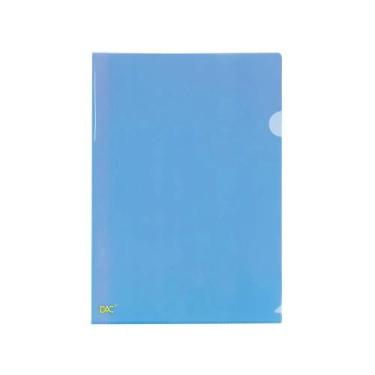 Imagem de Pasta L Dac A4 Plastica Azul com 10 Unidades 30x22cm, UNICA