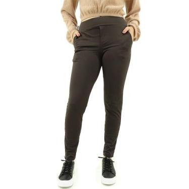Imagem de Legging Magson Termica Bolso Reto - 202, GG, Marrom