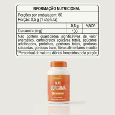 Imagem de BIGENS MAX CURCUMA 95% CURCUMINOIDES 60 CAPS-Unissex