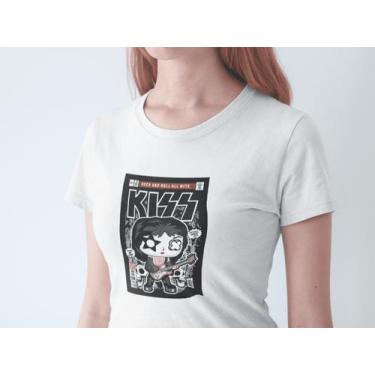Imagem de Camiseta Poster Pop Style Inspiração KISS Estampa DTF 100% Algodão Pre