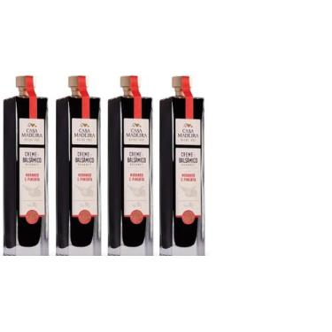 Imagem de Kit 4 Un Creme de Balsâmico Gourmet Morango e Pimenta Casa Madeira 100