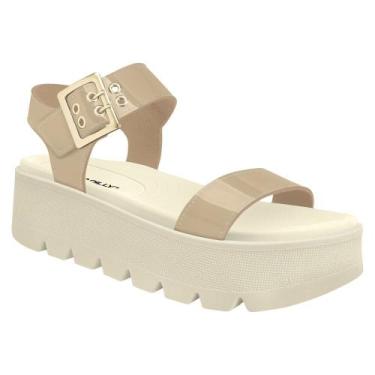 Imagem de Sandália Papete Feminina Cati Marfim Off White Piccadilly 586005-09, 3