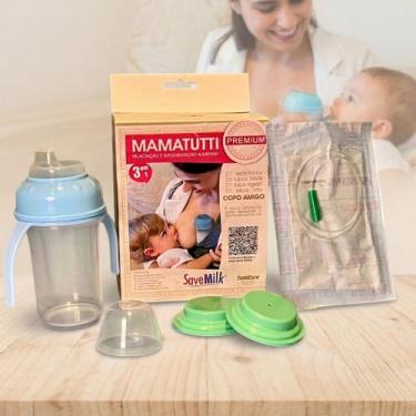 Imagem de Relactador Amamentação Materno Suplementação Alimentar Copo Com 3 Tubo