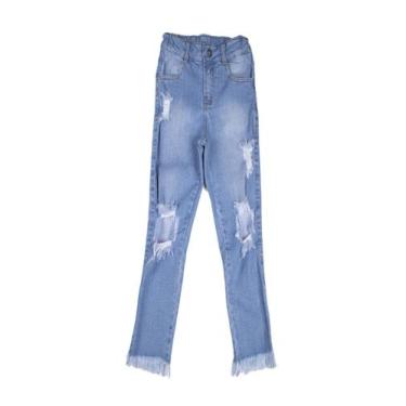 Imagem de Calça Infantil Jeans Rasgada Have Fun, 6, Jeans