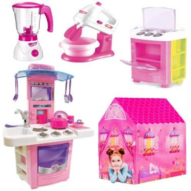 Imagem de Brinquedo Infantil Acessórios Barraca Liquidificador Cozinha - DM Toys