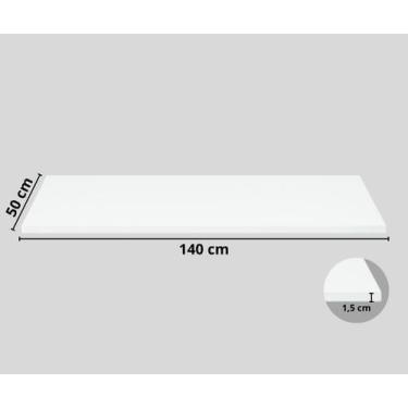 Imagem de Tampo MDP 140 cm para Balcão e Mesa - Branco - NEW HAUS