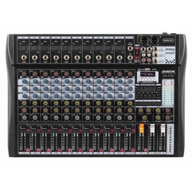 Imagem de Mesa De Som 12 Canais Asx Com Equalizador Efeito Interface - KSR PRO