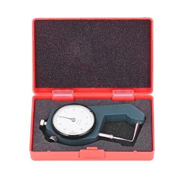 Imagem de Medidor de espessura de discagem, ponta curvada ponta de liga de alumínio testador de espessura de cabeça precisa de 0 a 10 mm para fio para tubo circular