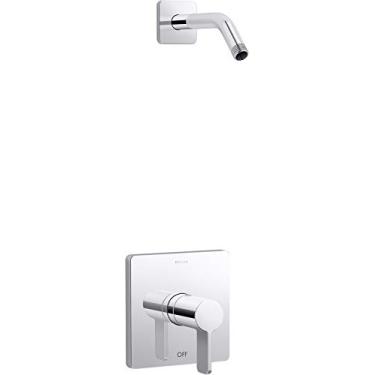 Imagem de Kohler K-TLS23503-4-CP Conjunto de acabamento paralelo para banho e chuveiro, cromado polido