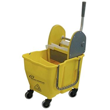 Imagem de Balde com Espremedor Doblô 30L Amarelo 1 UN Bralimpia