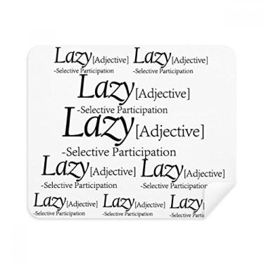 Imagem de Pano de limpeza de tela com citação engraçada significado de preguiçoso, 2 peças, tecido de camurça