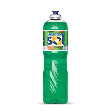 Imagem de Detergente Lava-Louças Limão Girando Sol 500Ml, Detergente Líquido Para Lavar Louças, Verde, Contém Tensoativo Biodegradável, Dermatologicamente Testado, Sua Casa Merece O Melhor Cuidado
