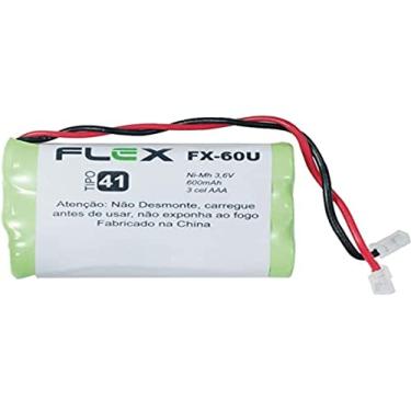 Imagem de Bateria Universal Para Telefone sem Fio 600mAh 3, 6V, Flex, FX-60U 3x AAA, Verde