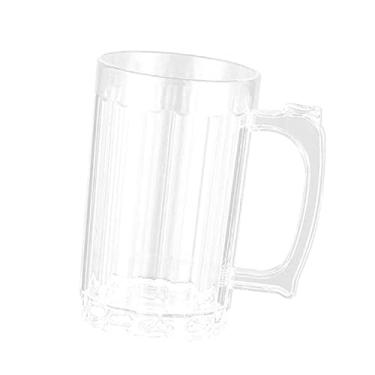 Imagem de Bothyi Caneca de cerveja acrílica xícara de café da manhã barware copo de bebida para piquenique de festa, 600 ml