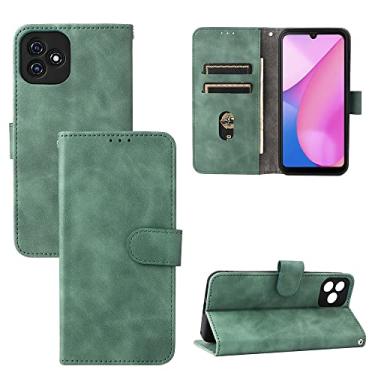 Imagem de For for Blackview Oscal C20 Solid Color Skin Feel Magnetic Buckle Horizontal Flip PU Phone Case