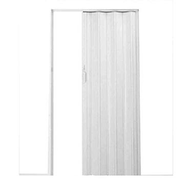 Imagem de Porta sanfonada de PVC Plast 210x60cm com trinco branca BCF