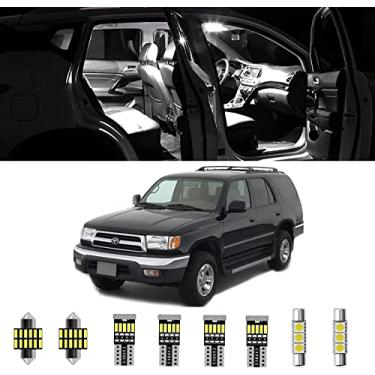 Imagem de AWALITED 9 peças 4Runner Kit de luzes LED interiores super brilhantes lâmpadas de LED para Toyota 4Runner 1996 1997 1998 1999 2000 2001 2002 Toyota 4Runner todos os modelos