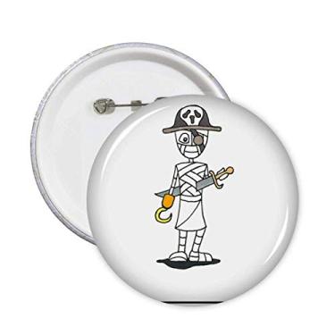 Imagem de Broche de Hórus para decoração de 5 peças com emblema de múmia do Egito Halloween pirata Hórus