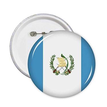 Imagem de Broche de bandeira nacional da Guatemala da América do Norte Emblema de botão para decoração 5 peças