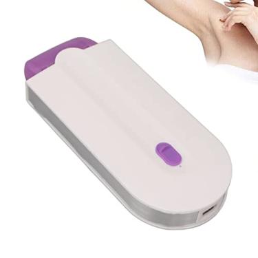 Imagem de Máquina de Cortar Cabelo Elétrica Recarregável, Laser Elétrico para Cabelo, Luz e Eletrólise para Remoção de Pêlos, USB para Mulheres, Depilador Corporal, Dispositivo de Remoção de Pêlos à Prova