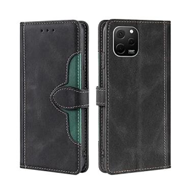 Imagem de YUNCHAO Caixa de telefone Para Huawei Nova Y61 Skin Feel Fendle Fuckle Leather Case capa para celular