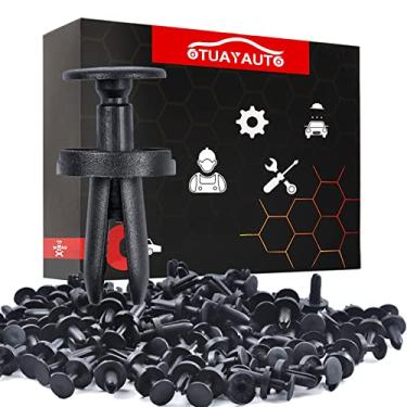 Imagem de OTUAYAUTO 100 peças clipe de para-lama para Dodge Avenger 08-14, Challenger 08-15, Jeep Grand Cherokee 05-15, prendedor de nylon