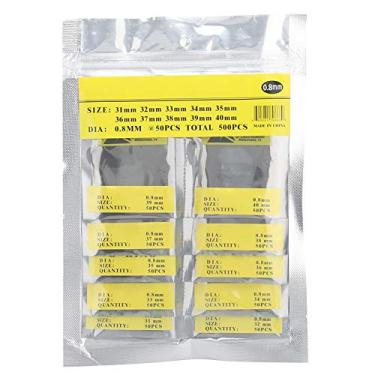 Imagem de Junta de relógio, 500 pçs/saco vedação de borracha de anel de vedação Juntas de vedação de tampa traseira do relógio Ferramenta de reparação de relógios, para relojoeiros(0.8), junta de relógio a