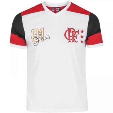 Imagem de Camisa Flamengo Retrô Zico Licenciada Braziline