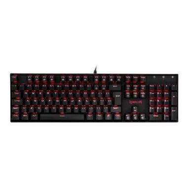 Teclado Gamer Redragon Mitra Led Red Mecânico Abnt2 Switch Outemu Blue