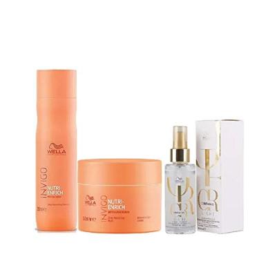 Imagem de Kit Shampoo Máscara Nutri Enrich E Oil Reflections Light Wella Professionals