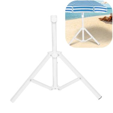 Imagem de Simlug Suporte dobrável para guarda-sol de praia, suporte de guarda-chuva portátil ajustável