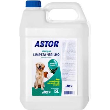 Imagem de Shampoo Limpeza & Brilho Mundo Animal Astor para Cães e Gatos - 5 Litros