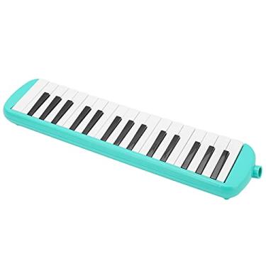 Imagem de Teclado para piano a ar, bolsa de maçarico macia profissional Melodica 32 teclas com boquilha curta para iniciantes para crianças(verde)