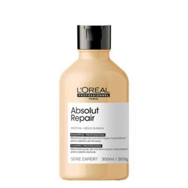 Imagem de Loreal Shampoo Absolut Repair Protein E Gold Quinoa 300ml - Loreal Pro