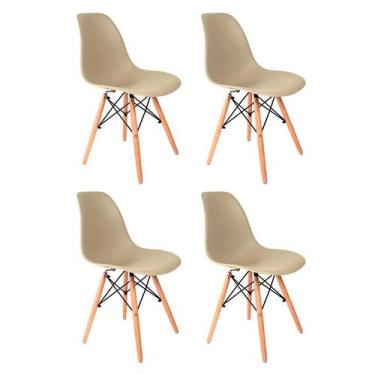 Imagem de Conjunto Com 4 Cadeiras De Jantar Eames Quilmes Fendi - Mobly