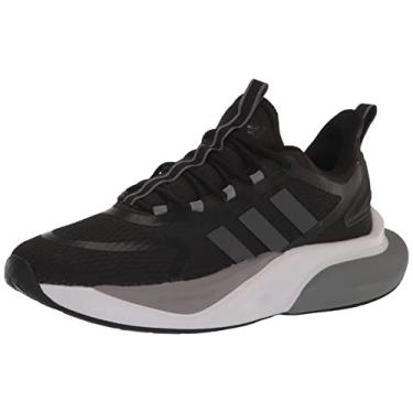 Imagem de adidas Tênis de corrida masculino Alphabounce+, Preto/Carbono/Cinza, 10