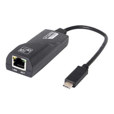 Imagem de Adaptador Usb Tipo C 3.1 Para Rede Rj45 Gigabit - Knup