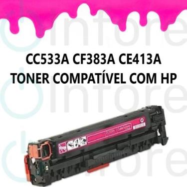 Imagem de Toner Cf383a Cc533a Ce413a Magenta M351 M451 M375 M475 Compatível - PR