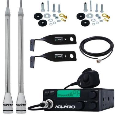 Imagem de Rádio Px 40 Canais rp-40 Antena Marinox 2,70 metros Alongador 60cm Cab