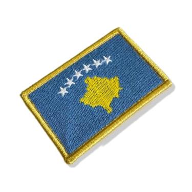 Imagem de BP0433-001 Bandeira Kosovo Patch Bordado 7,5×5 (D- Arquivo Matriz para bordar)