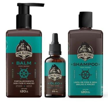 Imagem de Kit shampoo balm  e óleo para barba don alcides calico jack