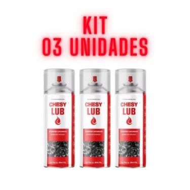 Imagem de Kit 03 Desengripante Spray Lubrificante Anticorrosivo 300 ml - Chesy L