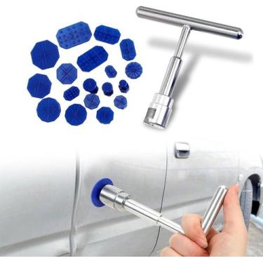 Imagem de Kit Martelinho Com 18 Ventosas Para Desamassar Lataria Carro - Falcon,