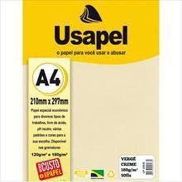 Imagem de Papel A4 Verge Usapel Creme 180G. - Filiperson