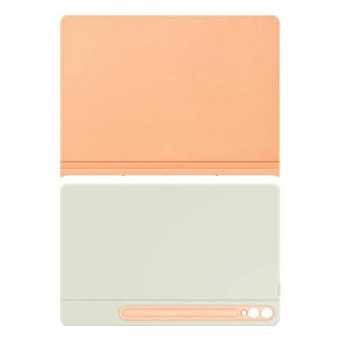 Imagem de SAMSUNG Galaxy S10+ | Tab S9+ | Capa para Smart Book S9FE+, capa de proteção para tablet, modos retrato e paisagem, plataforma destacável, ligar/desligar a tela automática, versão dos EUA, laranja