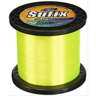 Imagem de Sufix Linha de pesca superior de 450 g do carretel (amarelo, 13,6 kg)