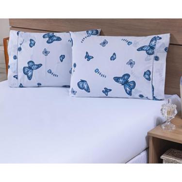 Imagem de Kit 06 Fronhas Avulsas 80x60cm Percal 100% Algodão 180 Fios Estampada 
