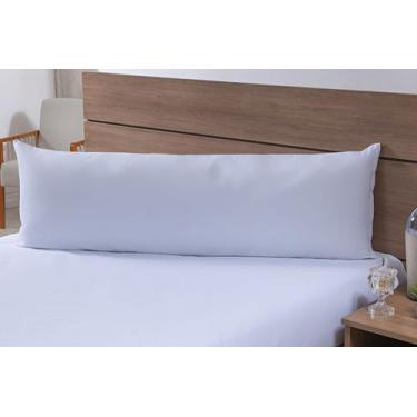 Imagem de Fronha Para Travesseiro de Corpo 1,40mx45cm 100% Algodão 180 Fios Bran