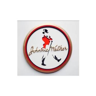 Imagem de Placa Decorativa Quadro Entalhado Madeira Mdf Johnne Walker - Casa Nob